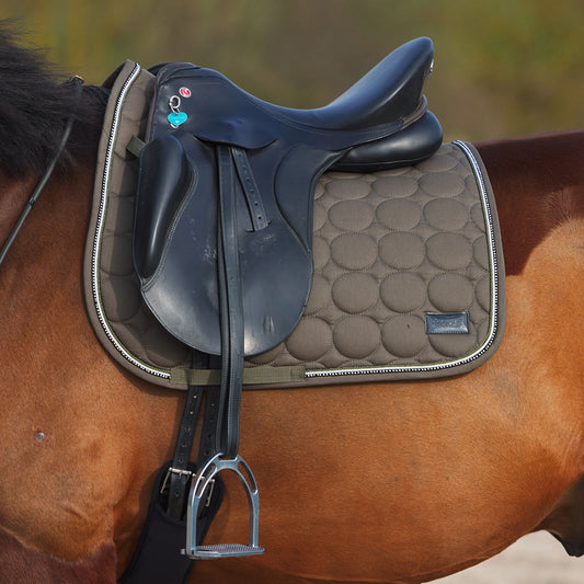 Horze Marquess Dressage Saddle Pad - Burnt Olive