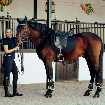 Horze Phoenix Dressage Saddle Pad - Dark Navy