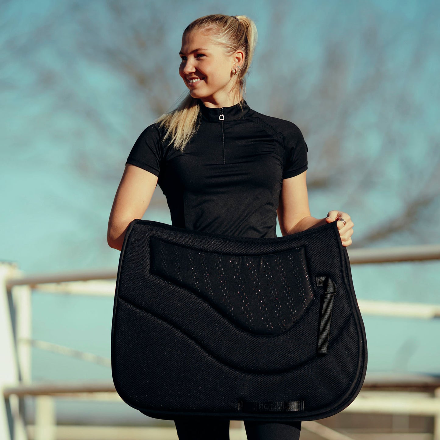 Horze Phoenix All Purpose Saddle Pad - Black