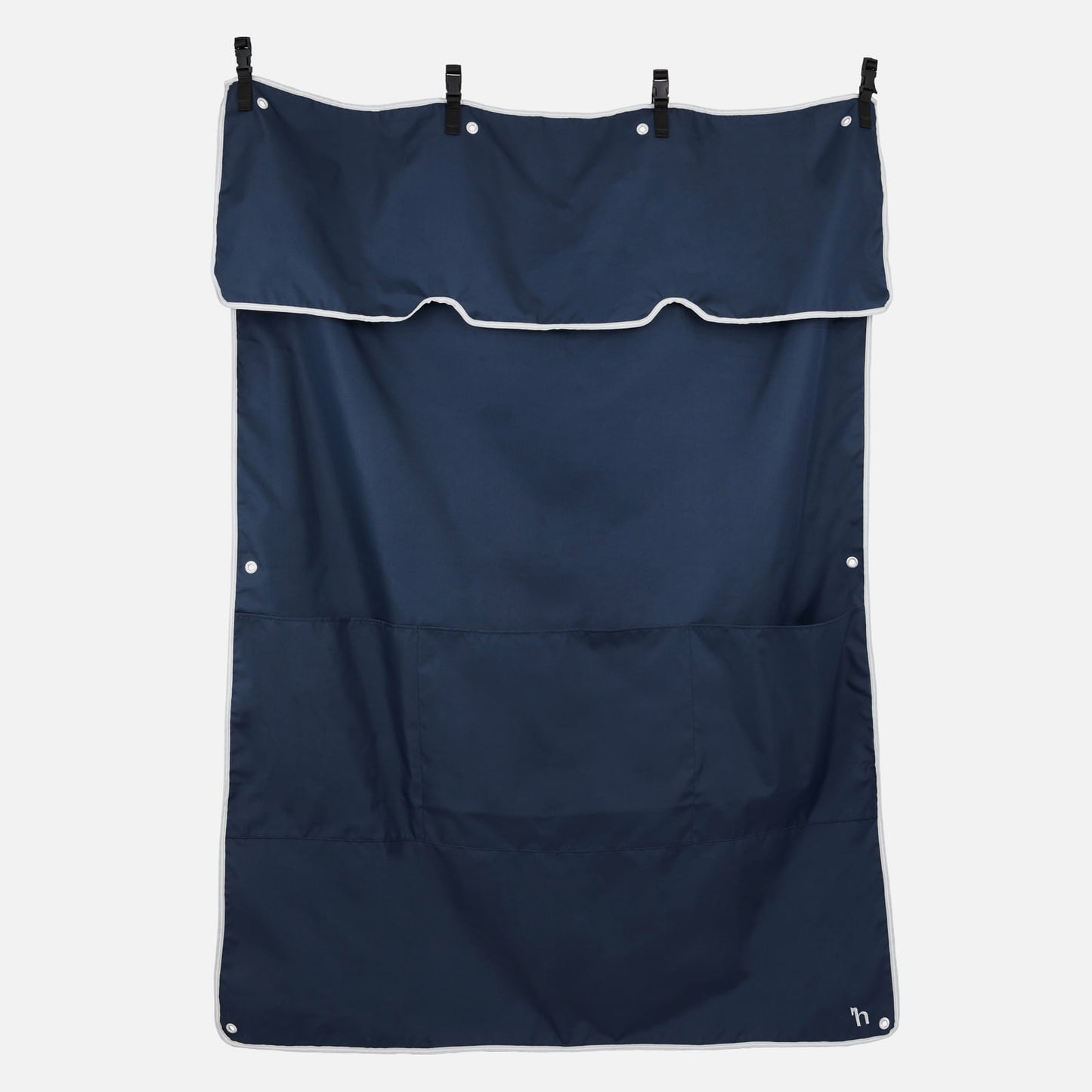 Horze Neat & Tidy Show Stall Drape - Obscure Night Dark Blue
