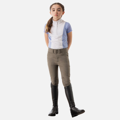 Equinavia Tuva Kids Knee Patch Breeches - Sage Olive