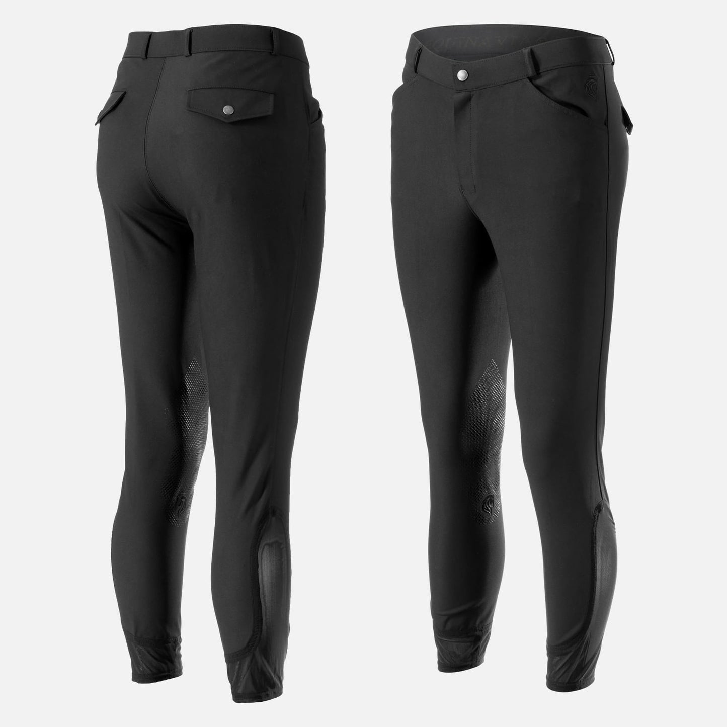 Equinavia Erik Mens Knee Patch Breeches - Black