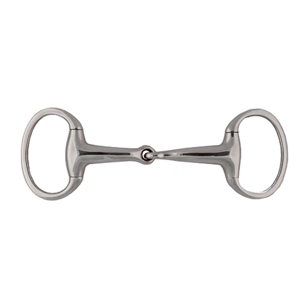 Jacks Solid Jointed Mouth Eggbutt Snaffle Bit - 5"