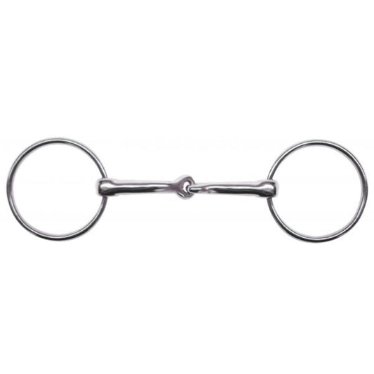 Showman® Chrome Plated Loose Ring Snaffle Bit - 5"