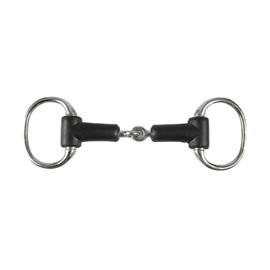 Jacks Rubber Jointed Eggbutt Snaffle Bit