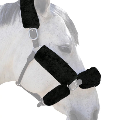 ECP 6 Piece Halter Sheepskin Set - Black