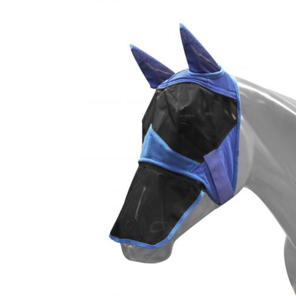 Showman® Teddy Fleece Fly Mask with Detachable Nose