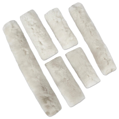 ECP 6 Piece Halter Sheepskin Set - White