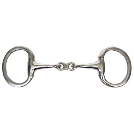Showman® Eggbutt Snaffle Bit with Dog Bone - 5"