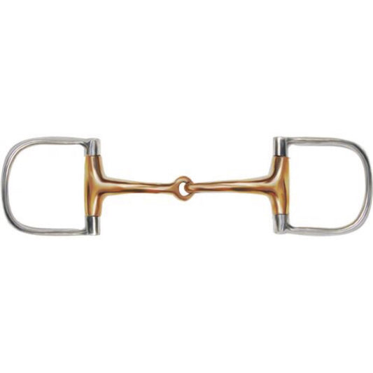 Showman® Stainless Steel Copper D Ring Snaffle Bit - 5"