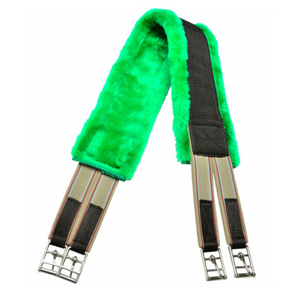 Jacks Fleece Lined Girth - Neon Green