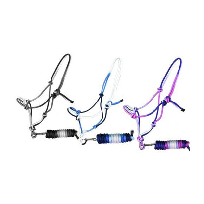 Showman® Ombre Cowboy Knot Halter with Matching Lead