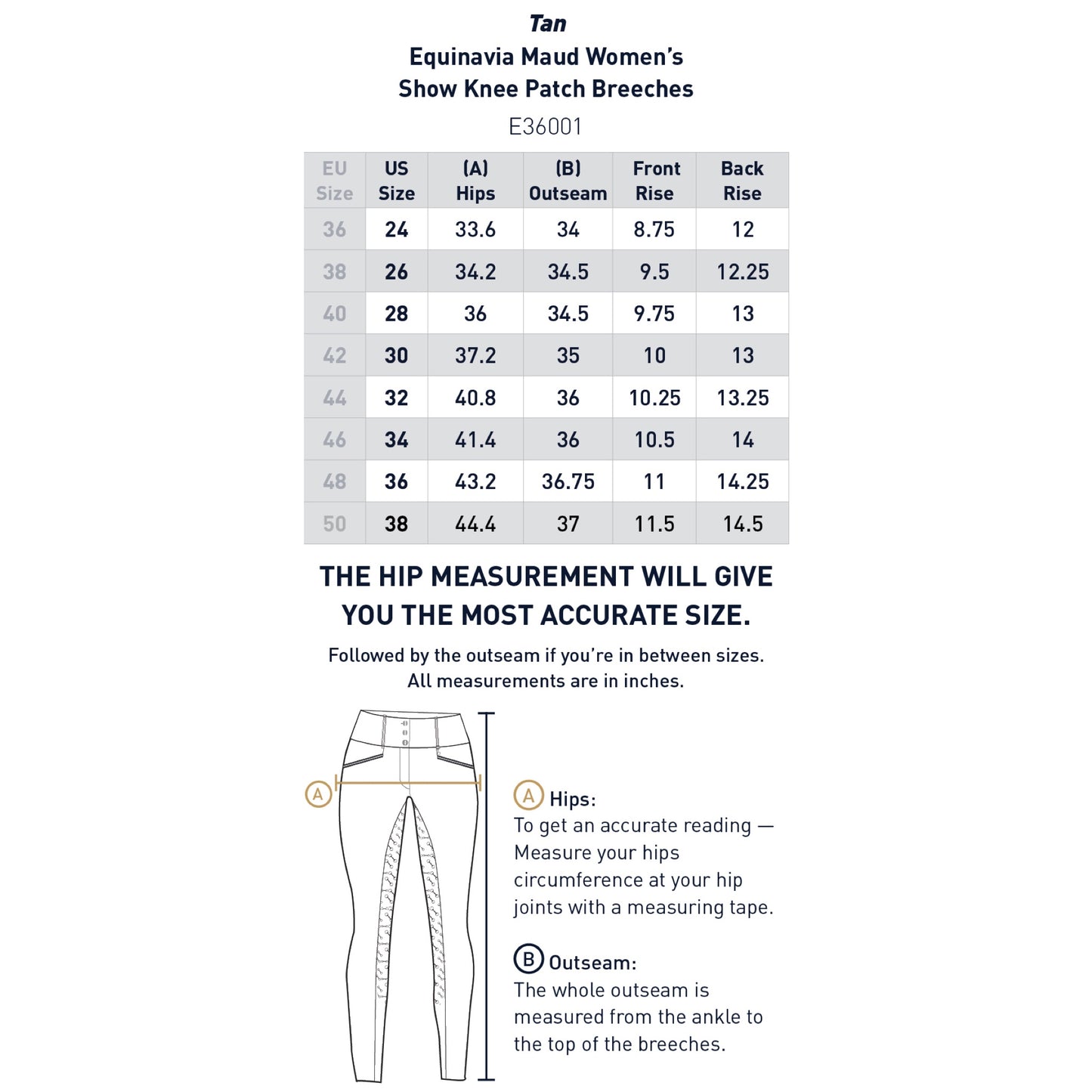 Equinavia Maud Womens Show Knee Patch Breeches