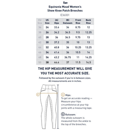 Equinavia Maud Womens Show Knee Patch Breeches