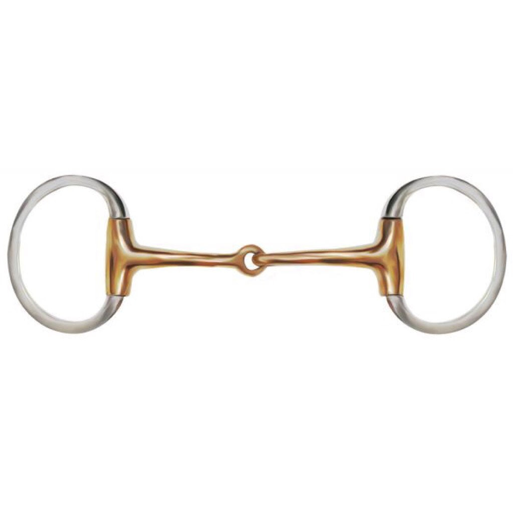 Showman® Stainless Steel Copper Eggbutt Snaffle Bit - 5"