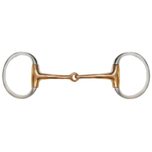 Showman® Stainless Steel Copper Eggbutt Snaffle Bit - 5"