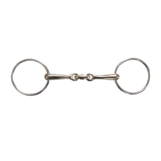 Jacks German Silver Horizontal Elliptical Link Bradoon Bit