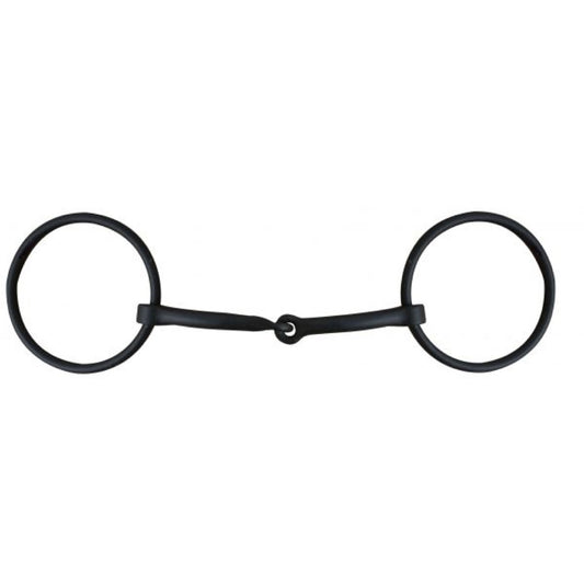 Showman® Black Steel Loose Ring Snaffle Bit - 5"