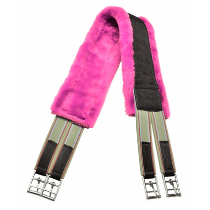 Jacks Fleece Lined Girth - Neon Pink