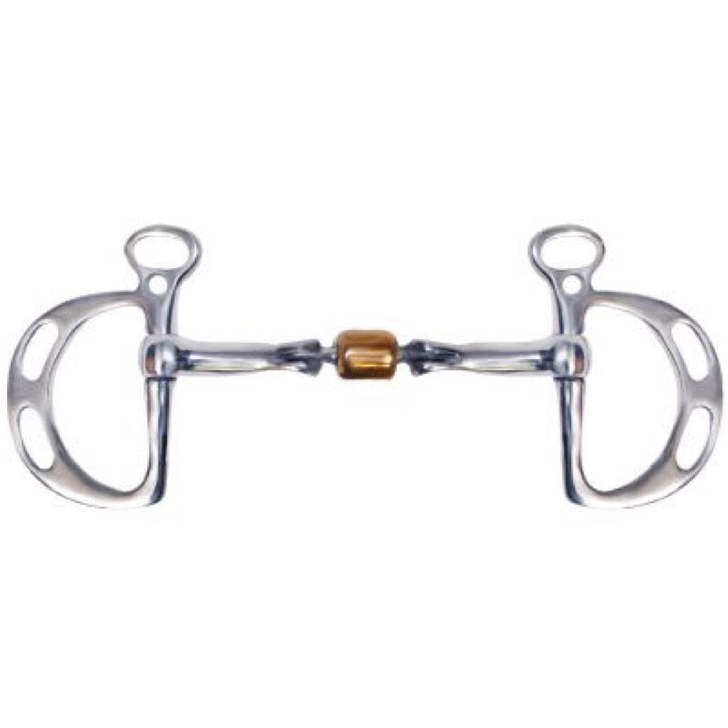 Showman® Stainless Steel Kimberwick Bit with Copper Roller - 5"