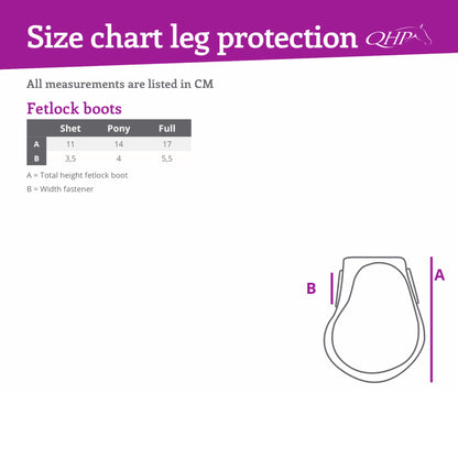 QHP Fetlock Boots - Ice Green