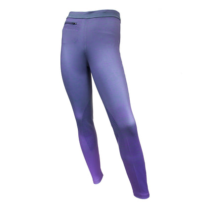 RideTex® Performance Tights - Blue Granite/Deep Lavendar