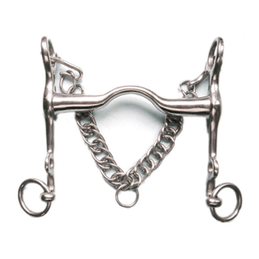 Jacks Stainless Steel Medium Port Weymouth Bit - 5"