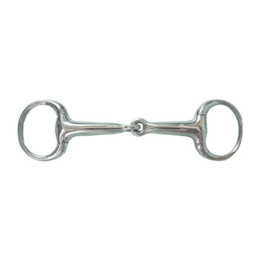 Jacks Stainless Steel Hollow Mouth Eggbutt Snaffle Bit - 5"