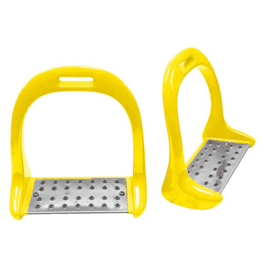 Jacks Aluminum Stirrups - Yellow