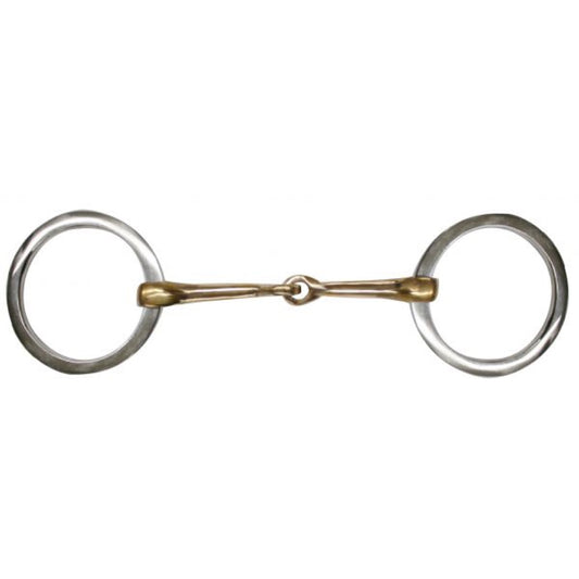 Showman® Stainless Steel Copper Loose Ring Snaffle Bit - 5 1/4"