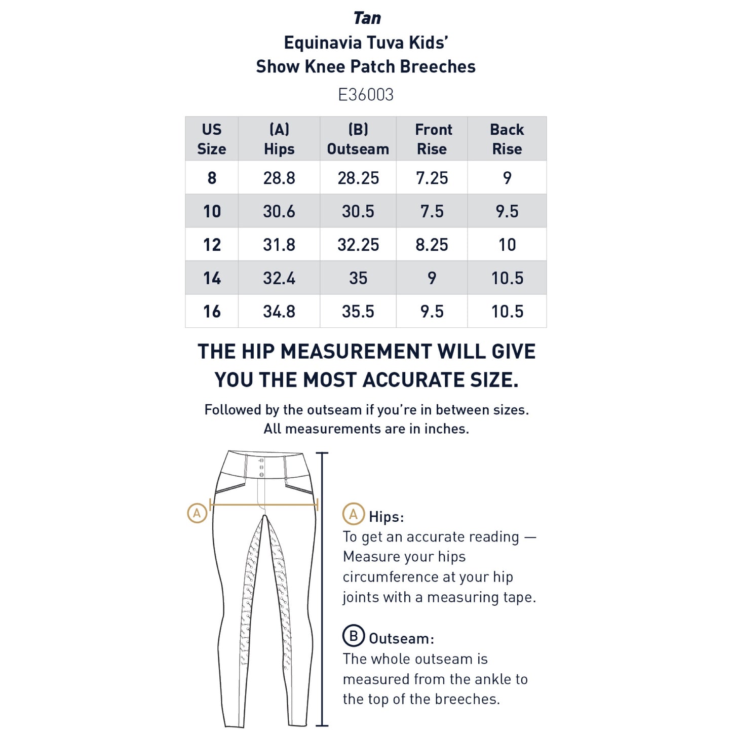 Equinavia Tuva Kids Show Knee Patch Breeches