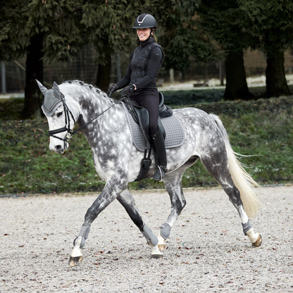 Horze Adepto Ear Net - Steel Grey