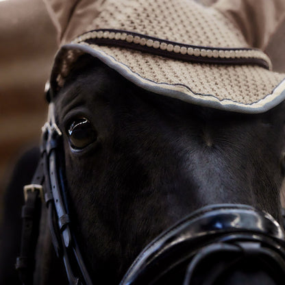 Horze Adepto Ear Net - Safari Brown