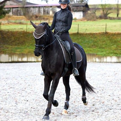 Horze Adepto Ear Net - Dark Brown