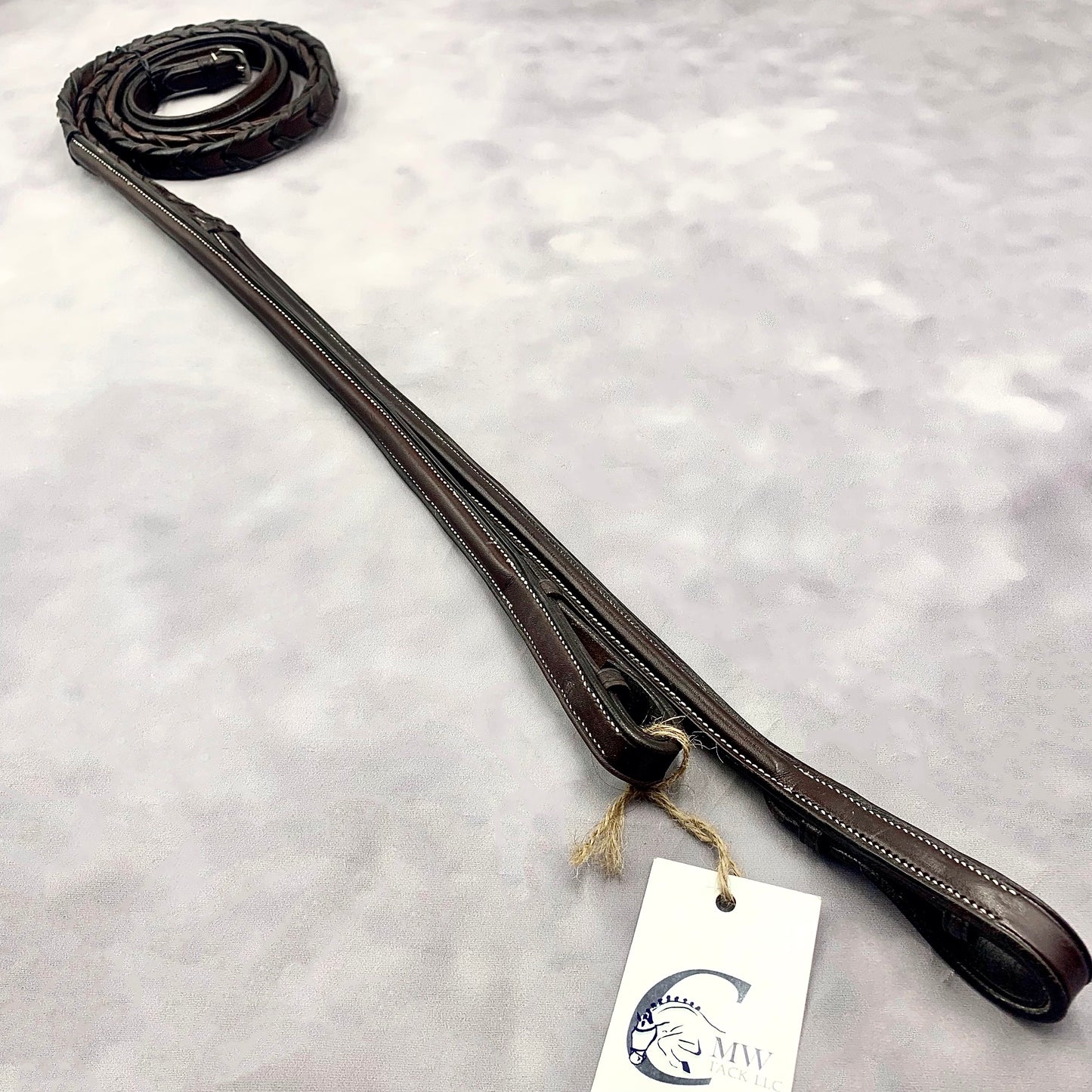 Royal International Plain Raised Laced Reins {American Leather}