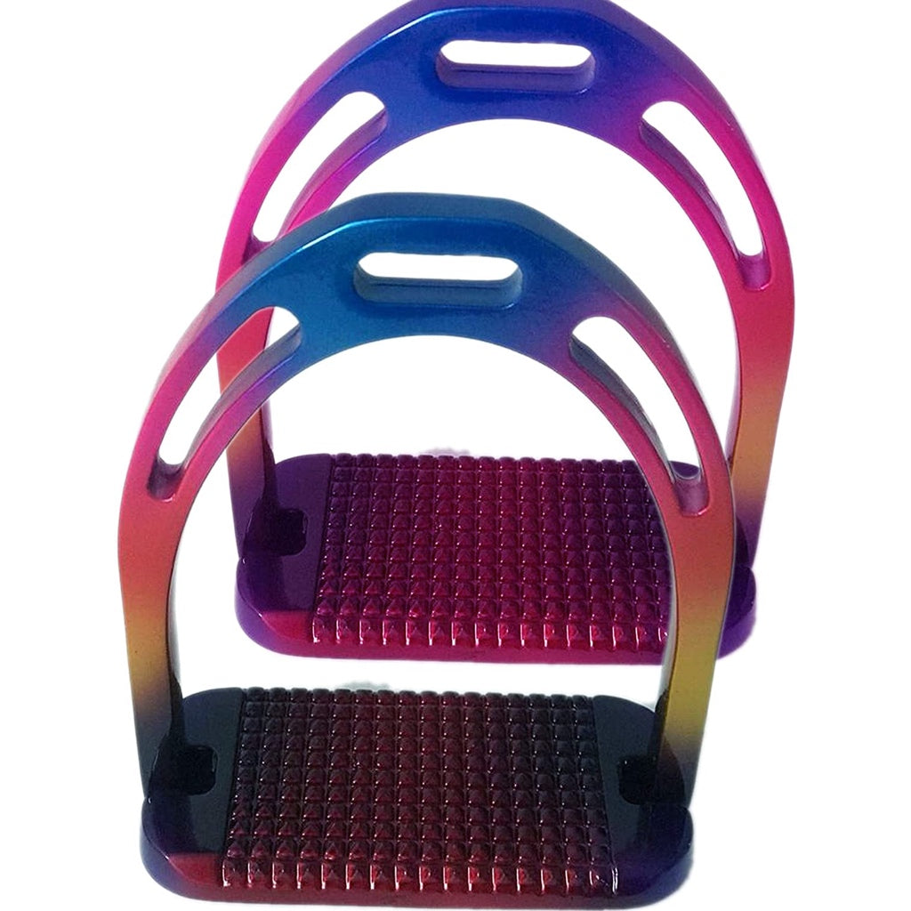 Jin Inspired Wide Bed Stirrups - Rainbow