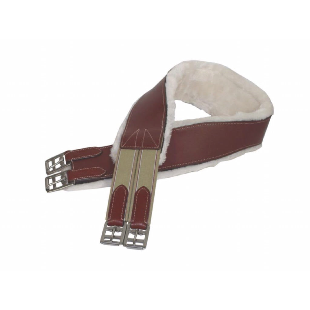 Paris Tack Fleece Lined Leather Girth