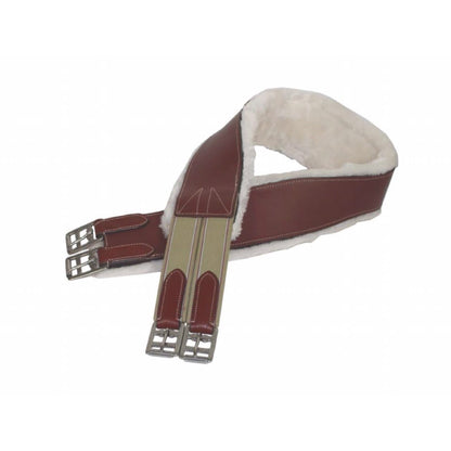 Paris Tack Fleece Lined Leather Girth