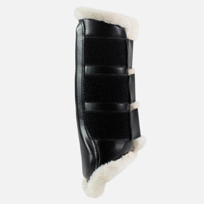 Horze Wilton Faux Fur Brushing Boots - Black