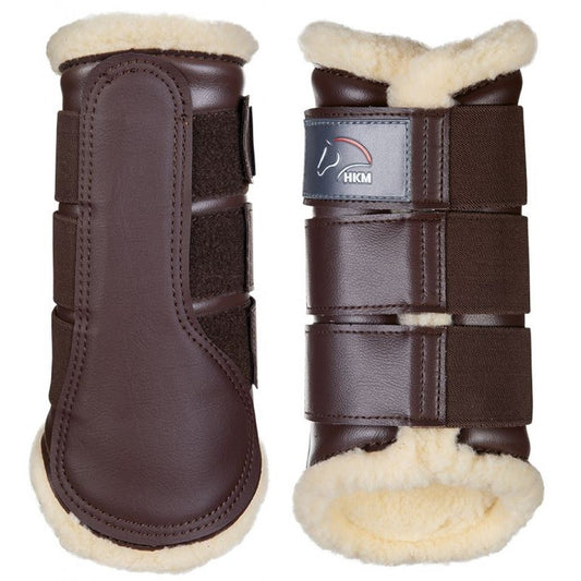 HKM Comfort Sport Boots - Dark Brown/Natural