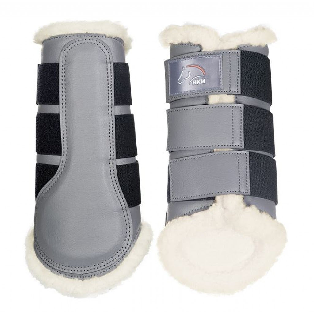 HKM Comfort Sport Boots - Grey/Natural