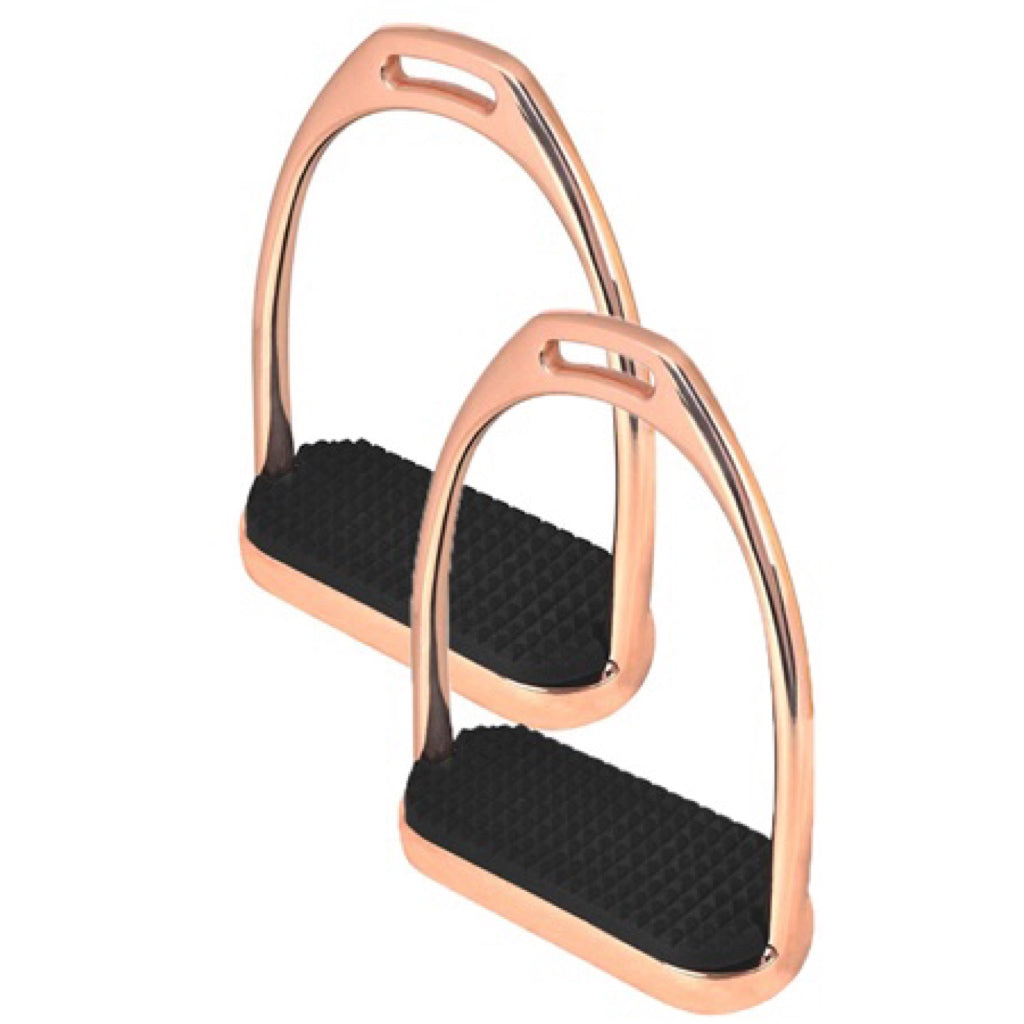 Jacks Rose Gold Stirrup Irons