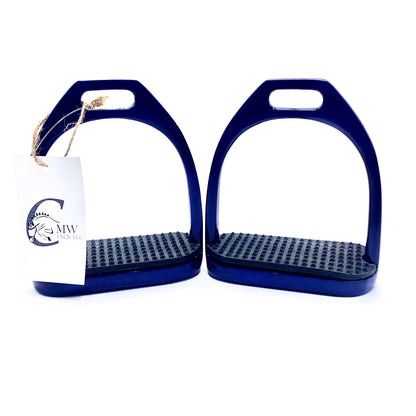 Showman® Stainless Steel Glitter Coated Stirrup Irons