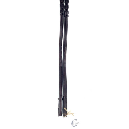 Royal International Fancy Stitched Laced Reins - Brown (Cob)