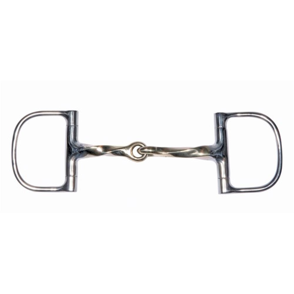 FES® Cyprium Slow Twist D Ring Snaffle Bit - 5"
