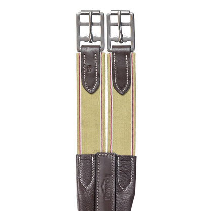 Pinnacle Fancy Stitched Girth - Havana