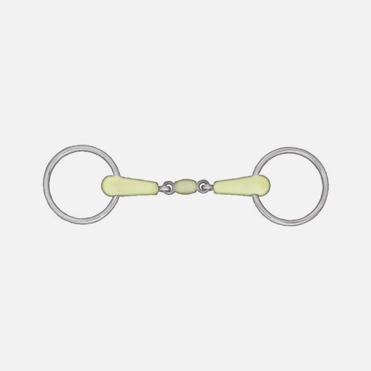 Horze Apple Flavor Peanut Link Loose Ring Snaffle Bit