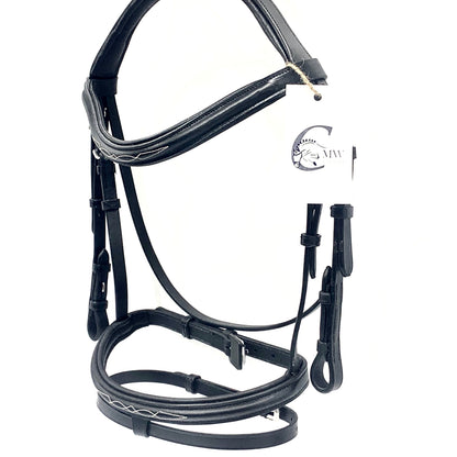 Fancy Stitched Monocrown Flash Bridle