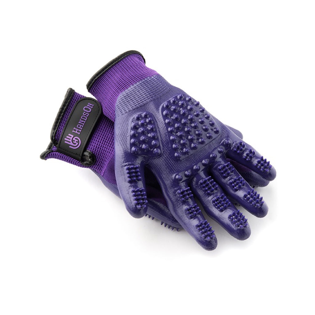 HandsOn® Grooming Gloves - Purple
