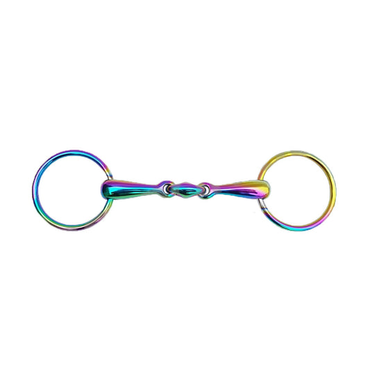 Rainbow Loose Ring Snaffle Bit with Oval Link